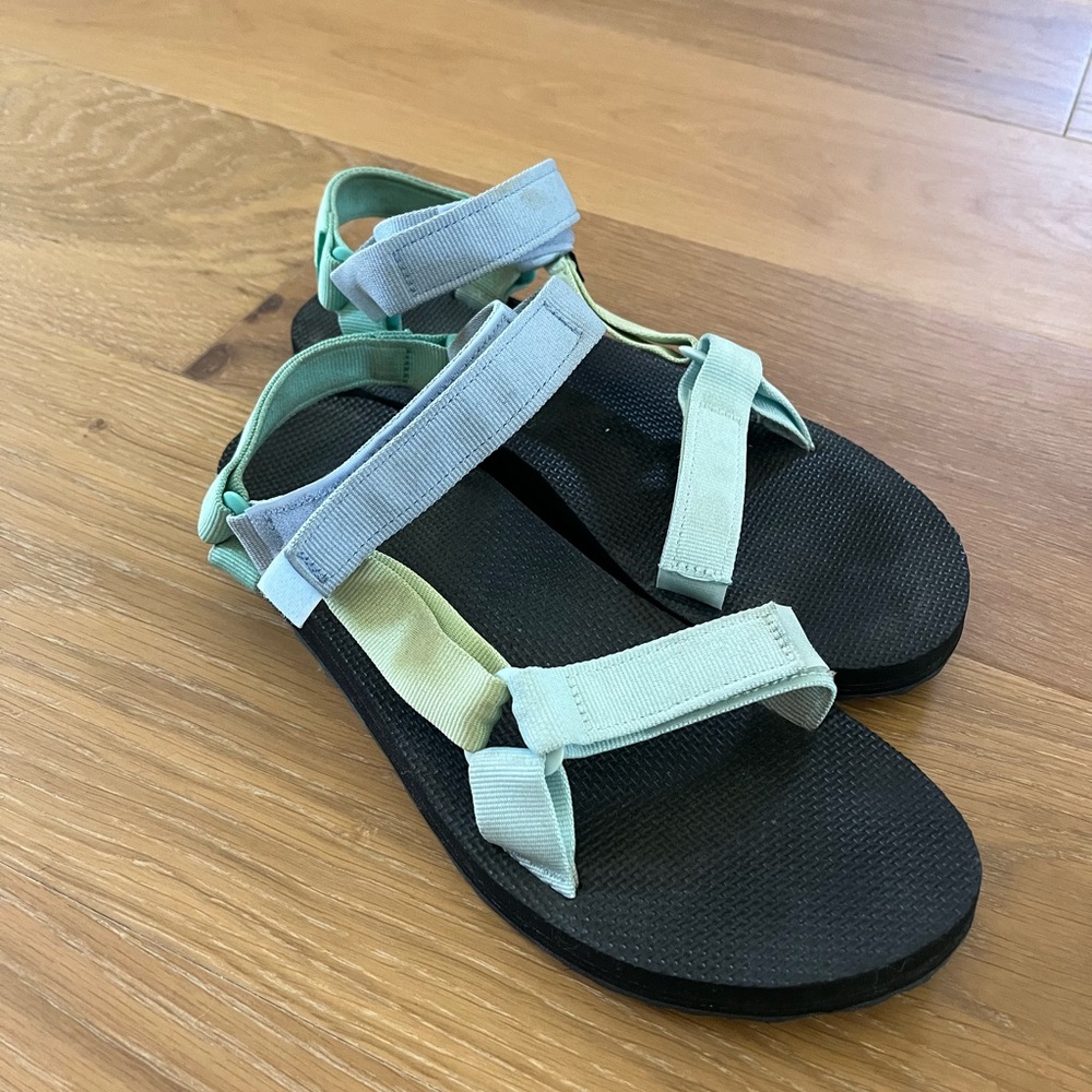 Teva Mint and Black Women's Sandals